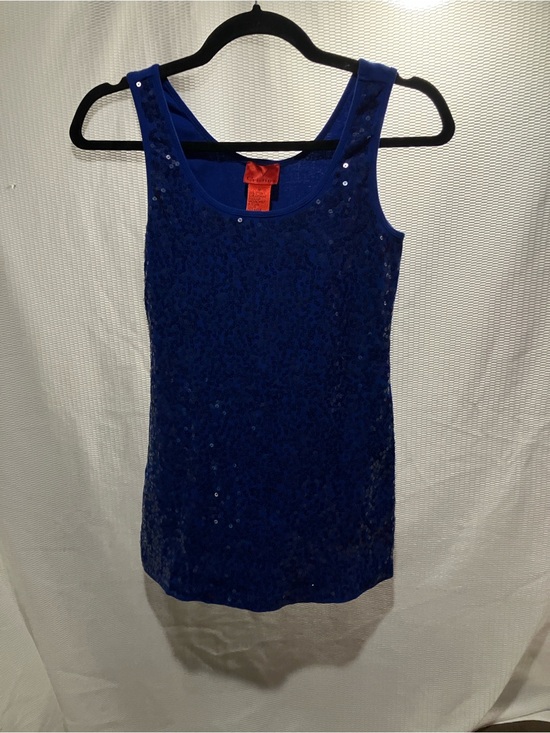 Christina Tops - Christina Royal Blue Sequin Tank